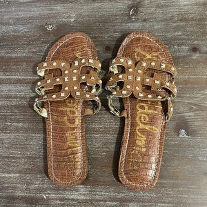 Sam Edelman Gigi Bridget Saddle Flats Brown Size 3